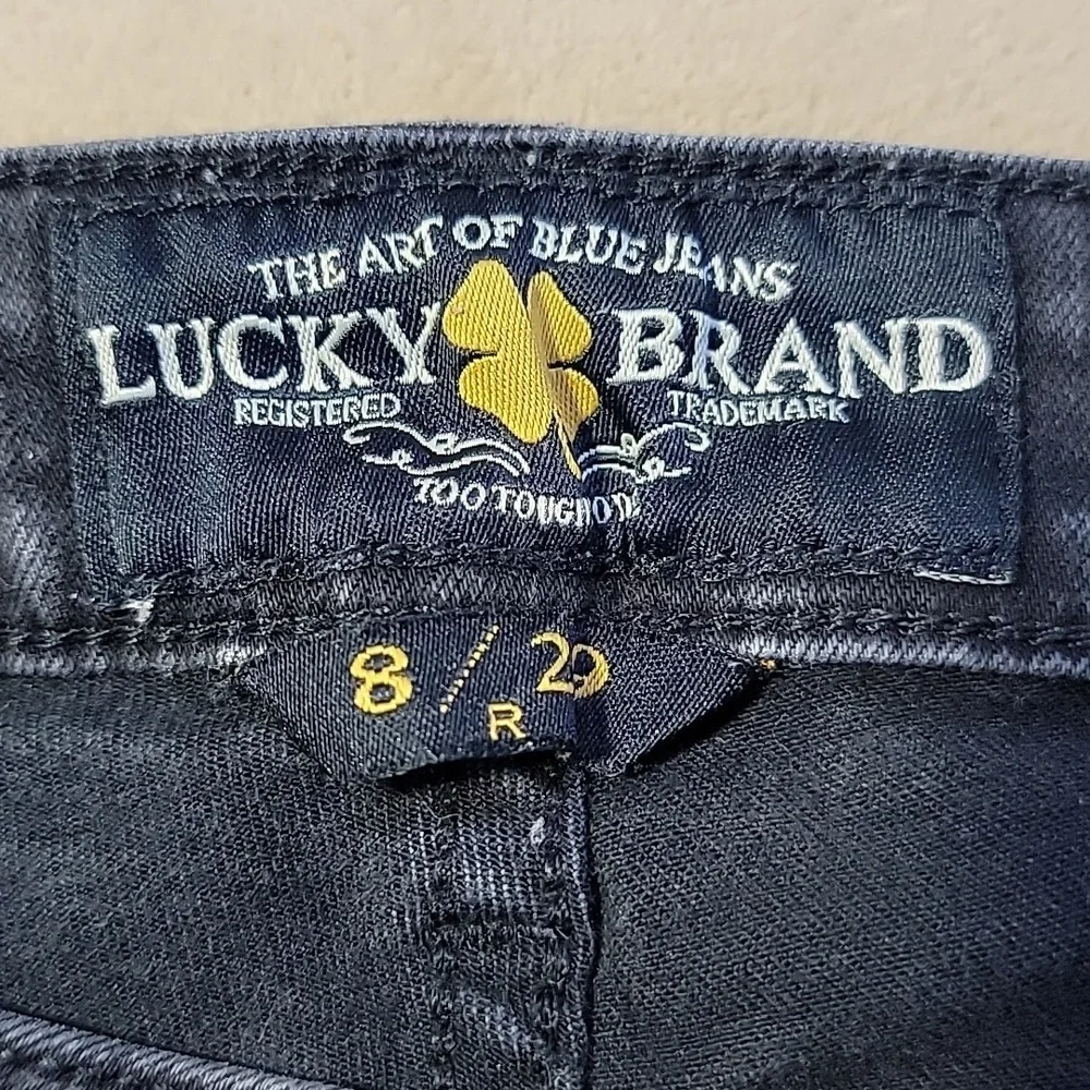Lucky Brand Lolita Skinny Black Denim 5 Pocket Jeans Size 8/29 EUC - Picture 5 of 13